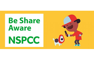 NSPCC: Be share Aware Banner 
